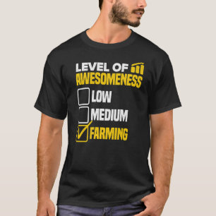 Camiseta Nivel De Sensibilidad Baja Agricultura De Agricult