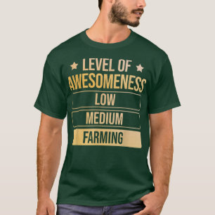 Camiseta Nivel De Sensibilización Del Agricultor Agrícola