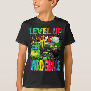 Camiseta Nivel De Tercer Grado De Vuelta A La Escuela Sin B