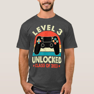 Camiseta Nivel De Videojuego 3ª Clase Desbloqueada De 2023 