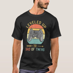 Camiseta Nivel De Vintage Hasta El Papá De Los Gemelos