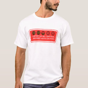 Camiseta Nivel del café: crítico