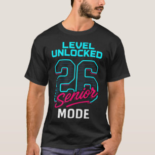 Camiseta Nivel Desbloqueado 2026 Modo Senior Gamer Senior C