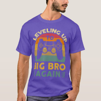 Camiseta Nivel divertido subiendo a hermano mayor de nuevo 