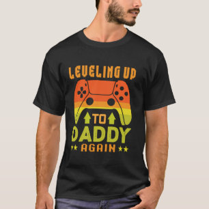 Camiseta Nivel divertido subiendo a papá de nuevo Anuncio d