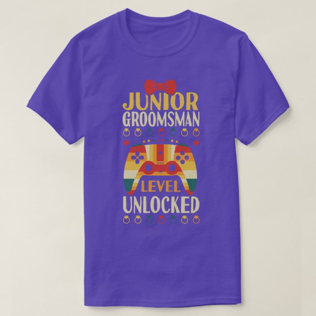 Camiseta Nivel Groomsman junior desbloqueado (Diseño del anverso)
