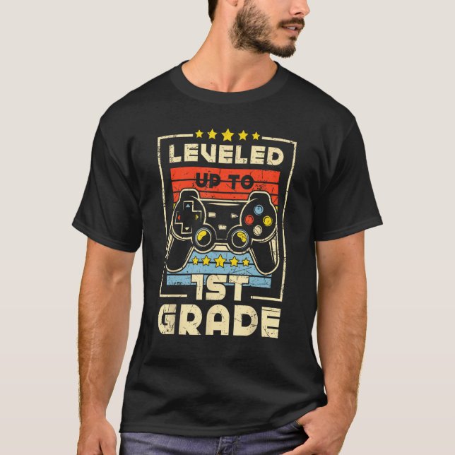 Camiseta Nivel Hasta 1º Grado De Vuelta A La Escuela Video  (Anverso)