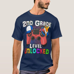 Camiseta Nivel hasta 2º grado de vuelta al juego de video e