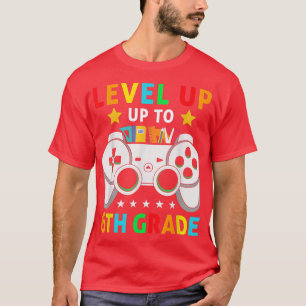 Camiseta Nivel Hasta 6º Grado de vuelta al videojuego escol