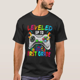 Camiseta Nivel Hasta Primer Grado de VideoGamer De Cumpleañ