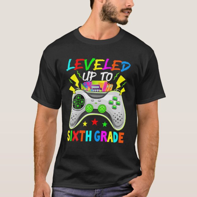 Camiseta Nivel Hasta Sexto Grado Juego De Videojuegos De Cu (Anverso)