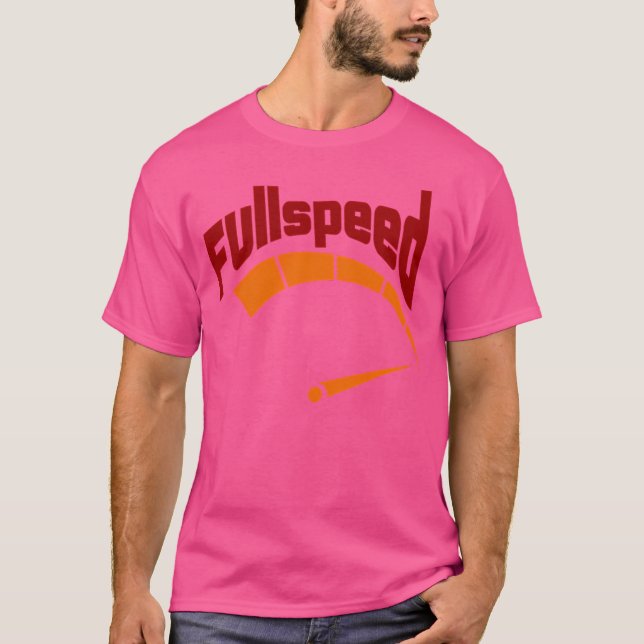 Camiseta Nivel máximo de velocidad completa (Anverso)