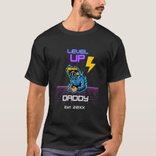 Camiseta Nivel Personalizado Hasta Papi Nuevo Para Tee Game