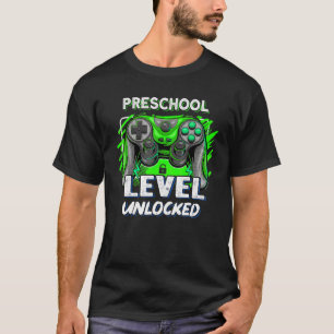 Camiseta Nivel Preescolar Desbloqueado Jugador Primer Día D