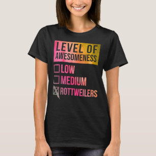 Camiseta Nivel Rottweiler De Rottweiler En Acuarela
