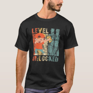 Camiseta Nivel Sin Bloquear-11º Nacimiento Niño Dabbing Vid