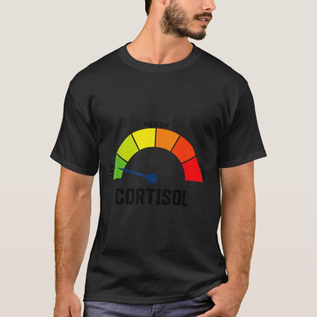 Camiseta Niveles bajos de cortisol v meme  (Anverso)