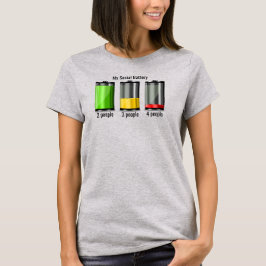 Camiseta Niveles de batería social