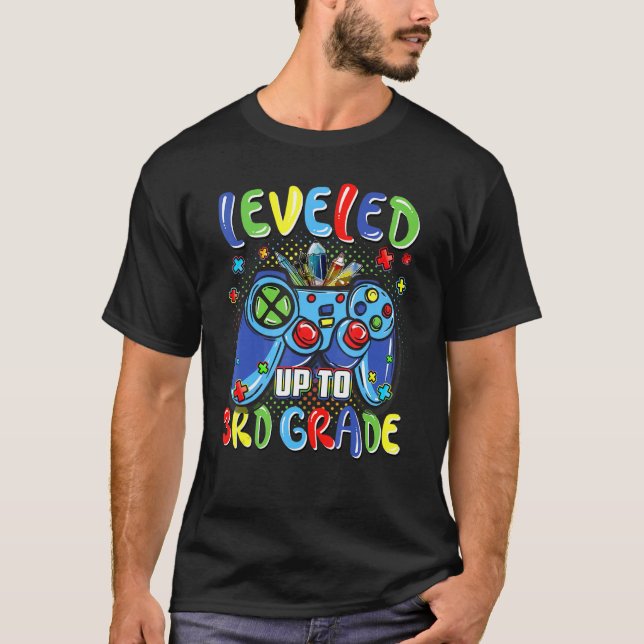 Camiseta Niveles De Hasta 3er Grado De Jugador De Video Niñ (Anverso)