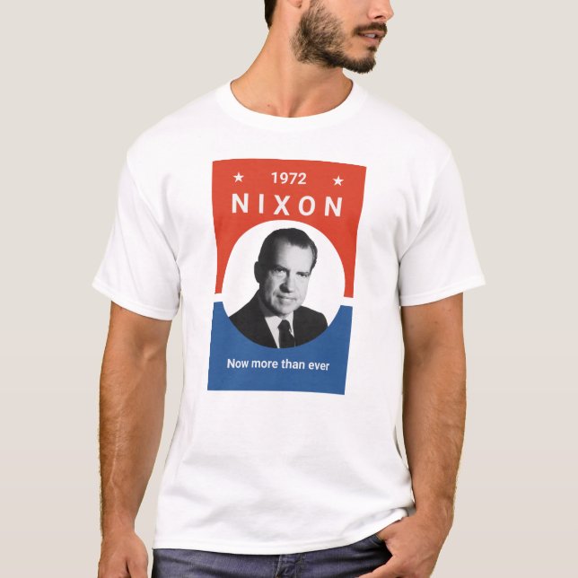Camiseta Nixon - ahora más que nunca - 1972 (Anverso)