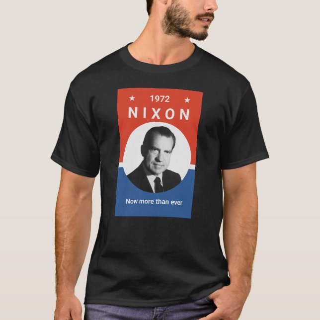Camiseta Nixon - ahora más que nunca - 1972 (Anverso)