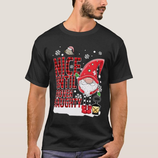 Camiseta Niza Hasta Navidades de Santa List de eficacia dem (Anverso)