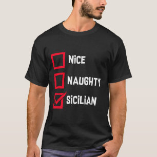 Camiseta Niza Lista de Navidades graciosos sicilianos