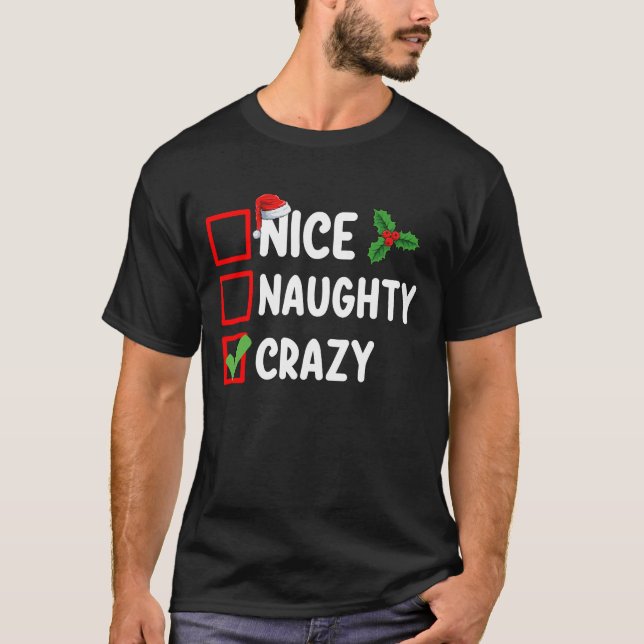 Camiseta Niza lista de Navidades locos y divertidos (Anverso)