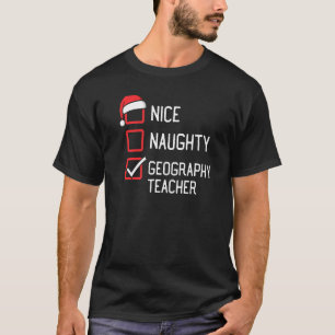 Camiseta Niza Lista traviesa de profesores de geografía Mat
