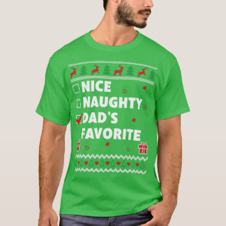 Camiseta Niza Lista traviesa Navidades feos diseñan Dads Fa