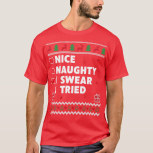 Camiseta Niza lista traviesa Navidades feos diseñan dulce g
