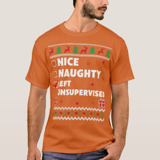 Camiseta Niza lista traviesa Navidades feos diseñan gracios