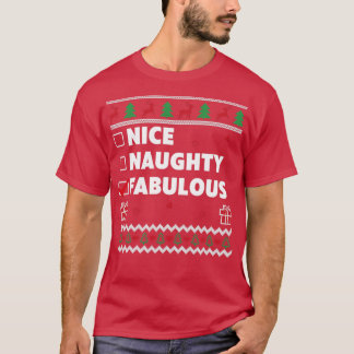 Camiseta Niza Lista traviesa Navidades feos diseño fabuloso