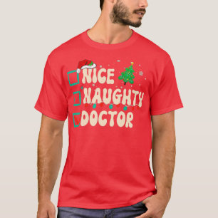 Camiseta Niza Médica Navidades Xmas List Santa Clau