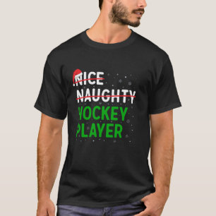 Camiseta Niza Navidades de jugador de hockey travieso Santa