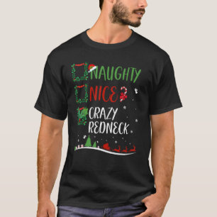Camiseta Niza Navidades de Naughty CRAZY REDNECK coincidien