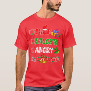 Camiseta Niza Navidades iracundos alumbran ornamentos de Sa