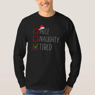Camiseta Niza Navidades traviesos lista Navidad Santa Claus