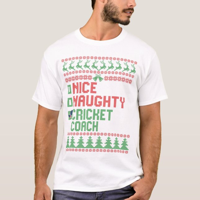 Camiseta Niza regalo de Navidades divertidos de entrenador  (Anverso)