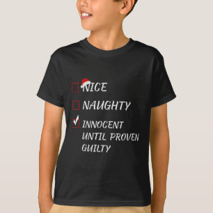 Camiseta Niza traviesa inocente hasta cristiana culpable de