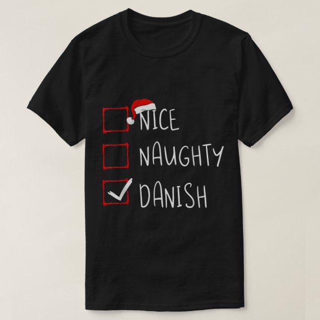 Camiseta Niza traviesa Navidades daneses Dinamarca Herencia (Diseño del anverso)