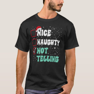 Camiseta Niza traviesa no contar Navidades Lista Santa Navi