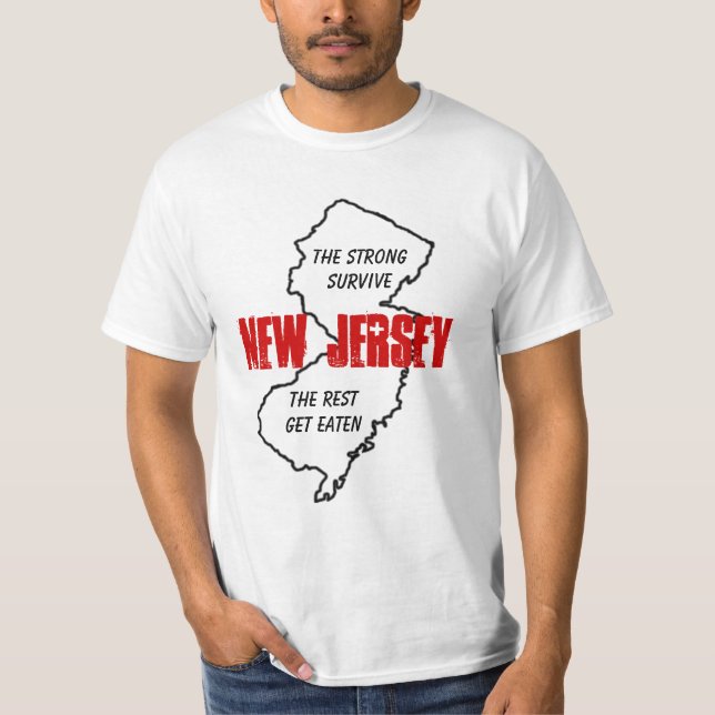 Camiseta NJ el fuerte sobrevive, el resto se come (Anverso)