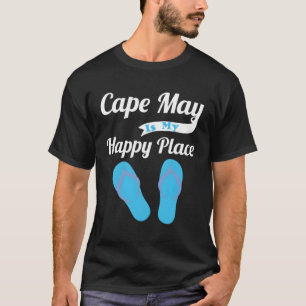 Camiseta Nj Shore Beach Cape May es mi lugar feliz