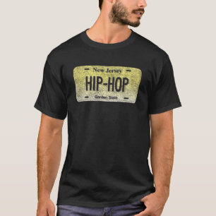 Camiseta NJ State Vanity License Plate HIP HOP