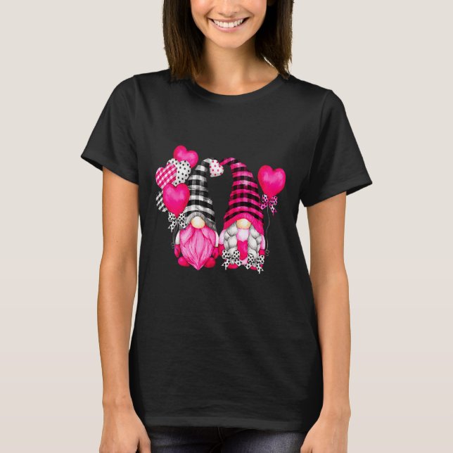 Camiseta Nk Buffalo Plaid And Heart Balloons Valentines D  (Anverso)