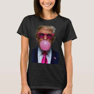 Camiseta Nk Gafas Divertidas Donald Trump Nk Chicle 2024 