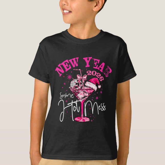 Camiseta Nk New Year Same Hot Mess Happy New Year 2026 Matc (Anverso)