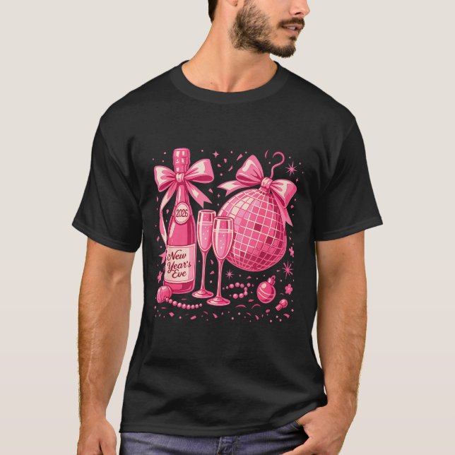 Camiseta Nk New Year's Eve 2026 Disco Champagne Party  (Anverso)