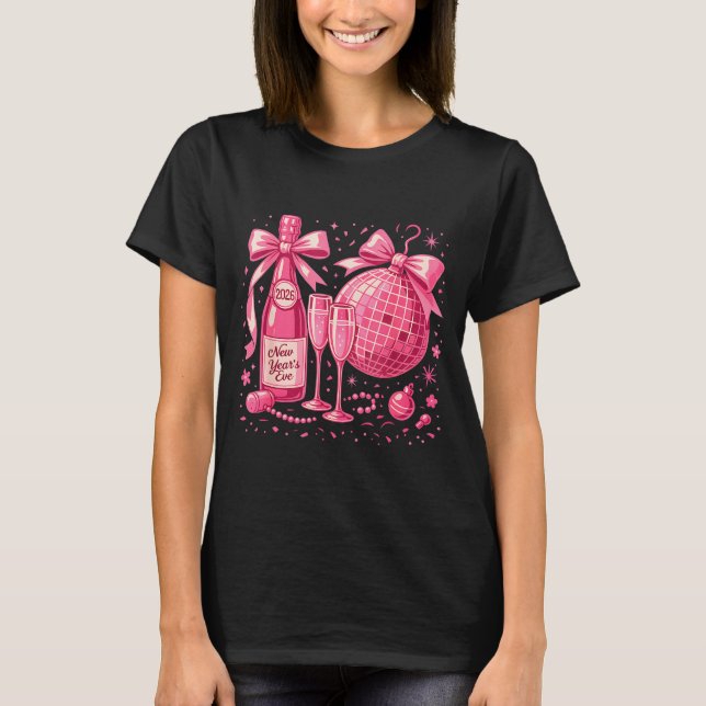 Camiseta Nk New Year's Eve 2026 Disco Champagne Party  (Anverso)